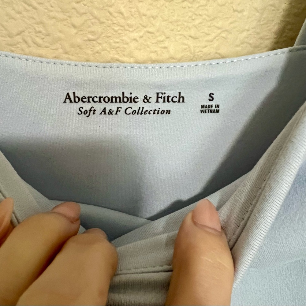 A&F Light Blue Square Neck Bodysuit - Picture 8 of 10